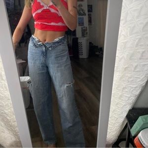 Garage ripped to the side Jeans size 1